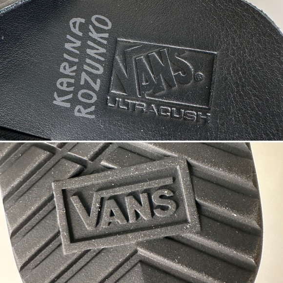 Vans Karina Rozunko Strap Mega Platform Sandal Black Woven Leather Woman 10 New - Picture 13 of 13